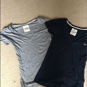 2 New w/out tags Hollister tees